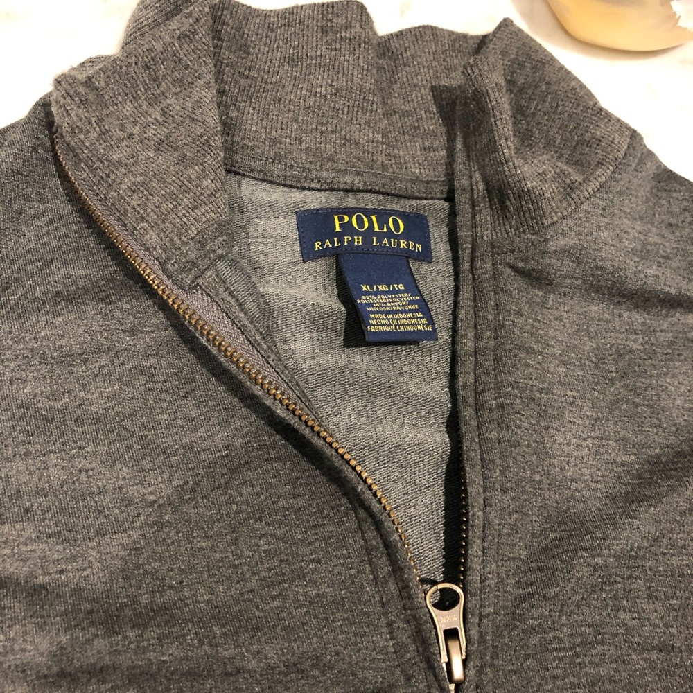 Polo half-zip pullover